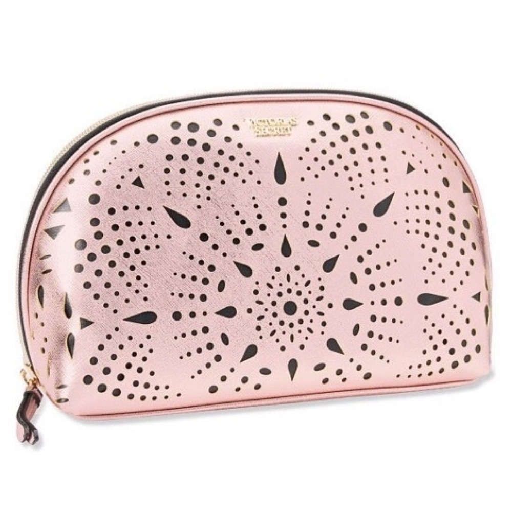 Victoria’s Secret Metallic Rose Gold Makeup Bag
